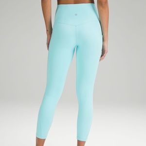 Lululemon Align High Rise 25” Cyan Blue Size 8